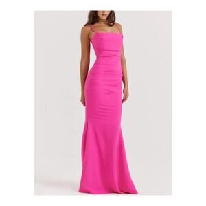 House of CB Milena Hot Pink Corset Maxi Dress Size XS Extra Small